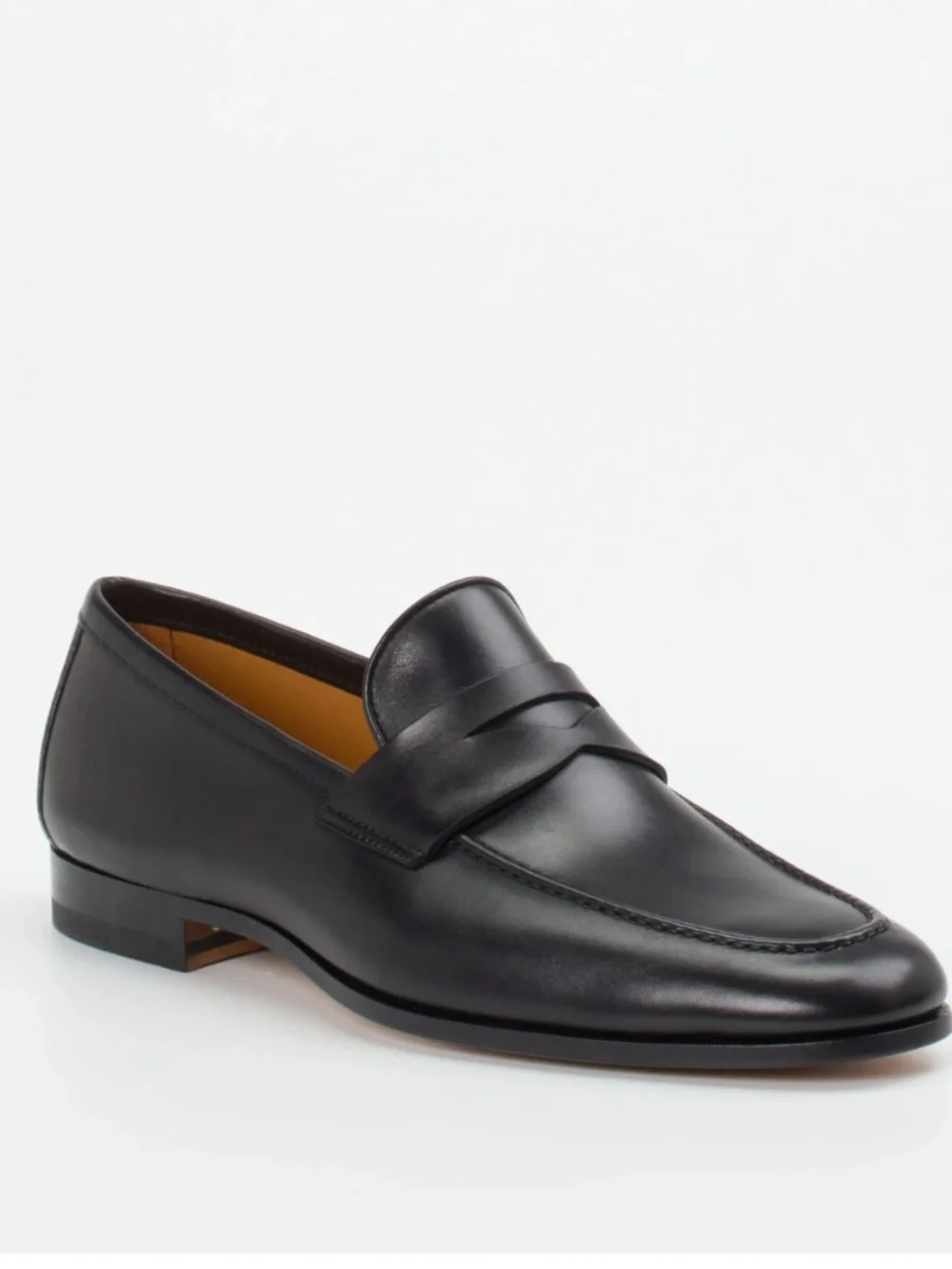 MAGNANNI Rolly Black Leather Loafer